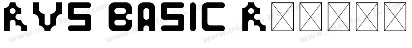 RVS BASIC Regular字体转换